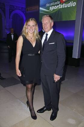 Johannes B. Kerner mit Tochter Emily bei der Verleihung der Goldenen Sportpyramide 2015 in der Handelskammer. Hamburg, 12.09.2015 Foto:xgbrcix xFuturexImage