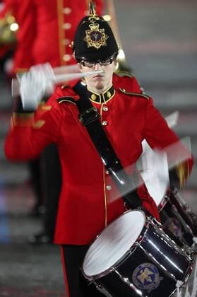 MOSCOW, RUSSIA. SEPTEMBER 13, 2015. The Brentwood Imperial Youth Band (United Kingdom) perform during the closing ceremony for the 2015 Spasskaya Tower International Military Music Festival in Moscow s Red Square. Sergei Bobylev TASS  TS00D9F4