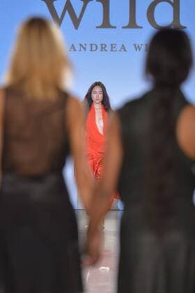 A model walks the runway at the FTL Moda Fashion Show during New York Fashion Week Spring Summer 2016 Collections in New York City on September 13, 2015.  NYP20150913970 ANDREAxHANKS