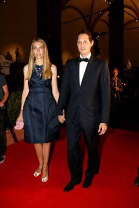 Florence, Celebrity Fight Night charity event Pic: John Elkann, Lavinia Borromeo  ToscanaMB