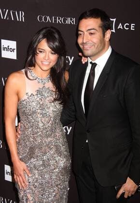 Sept. 16, 2015 - New York, New York, U.S. - Actress MICHELLE RODRIGUEZ and MOHAMMED AL TURKI attend the 2015 HARPER S BAAZAR celebrates ICONS red carpet held held at the Plaza Hotel, New York U.S. - ZUMAk03_