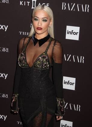 Sept. 16, 2015 - New York, New York, U.S. - Singer RITA ORA attends the 2015 HARPER S BAAZAR celebrates ICONS red carpet held held at the Plaza Hotel, New York U.S. - ZUMAk03_