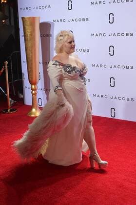 Beth Ditto walks the red carpet at the Marc Jacobs Spring Summer 2016 runway show at The Ziegfeld Theater during New York Fashion Week in New York City on September 17, 2015.  NYP201509172141 ANDREAxHANKS