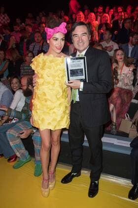 Pedro J Ramirez y Cosima Ramirez en el desfile de Agatha Ruiz de la Prada en la Mercedes Benz Fashion Week 2015 de Madrid. 588 cordon press Pedro J Ramirez and Cosima Ramirez at the Agatha Ruiz de la Prada s catwalk in Mercedes Benz Fashion Week 2015 in Madrid. 