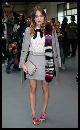 . 18 09 2015. London, United Kingdom. Rosie Fortescue at Bora Aksu show at London Fashion Week-S S 2016-Day One.  xStephenxLockx xi-Imagesx IIM-11057-0038