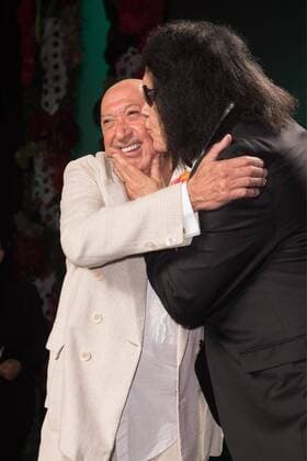 Gene Simmons y Francis Montesinos en la Mercedes Benz Fashion Week 2015 de Madrid. 588 cordon press Gene Simmons and Francis Montesinos at the Mercedes Benz Fashion Week 2015 in Madrid. 