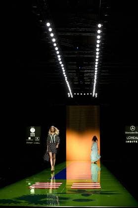 Model bei der Alianto Fashion Show auf der Mercedes-Benz Fashion Week Madrid Spring Summer 2016. Madrid, 18.09.2015 Alianto Model 