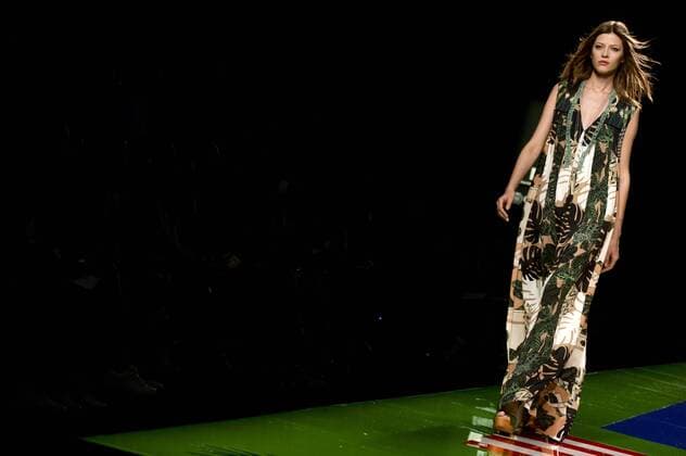 Model bei der Alianto Fashion Show auf der Mercedes-Benz Fashion Week Madrid Spring Summer 2016. Madrid, 18.09.2015 Alianto Model 