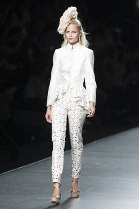 Sept. 18, 2015 - Madrid, Madrid, Spain - A model showcases designs by Francis Montesinos on the runway at the Francis Montesinos show during Mercedes-Benz Fashion Week Madrid Spring Summer 2016 at Ifema on September 18, 2015 in Madrid, Spain. Madrid Spain  - ZUMAn230
