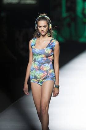 Sept. 18, 2015 - Madrid, Spain - A model showcases designs by Francis Montesinos on the runway at the Francis Montesinos show during Mercedes-Benz Fashion Week Madrid Spring Summer 2016 at Ifema on September 18, 2015 in Madrid, Spain. Madrid Spain  - ZUMAn230