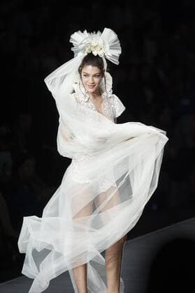 Sept. 18, 2015 - Madrid, Madrid, Spain - A model showcases designs by Francis Montesinos on the runway at the Francis Montesinos show during Mercedes-Benz Fashion Week Madrid Spring Summer 2016 at Ifema on September 18, 2015 in Madrid, Spain. Madrid Spain  - ZUMAn230
