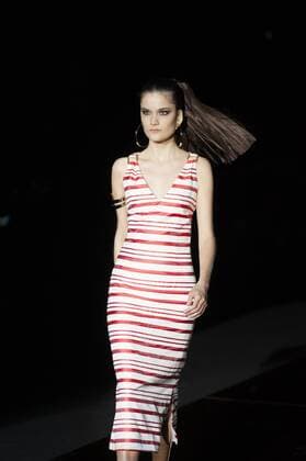 Sept. 18, 2015 - Madrid, Spain - A model showcases designs by Roberto Verino on the runway at the Roberto Verino show during Mercedes-Benz Fashion Week Madrid Spring Summer 2015 16 at Ifema on September 18, 2015 in Madrid, Spain. Madrid Spain  - ZUMAn230