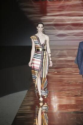 Sept. 18, 2015 - Madrid, Spain - A model showcases designs by Roberto Verino on the runway at the Roberto Verino show during Mercedes-Benz Fashion Week Madrid Spring Summer 2015 16 at Ifema on September 18, 2015 in Madrid, Spain. Madrid Spain  - ZUMAn230