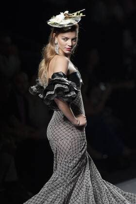 Sept. 18, 2015 - Madrid, Spain - A model showcases designs by Francis Montesinos on the runway at the Francis Montesinos show during Mercedes-Benz Fashion Week Madrid Spring Summer 2016 at Ifema on September 18, 2015 in Madrid, Spain. Madrid Spain  - ZUMAn230