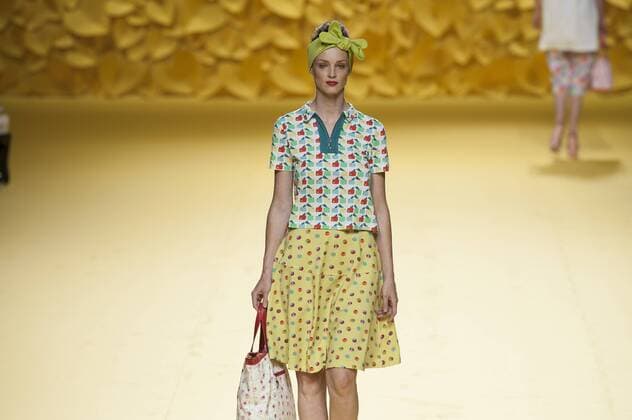Sept. 18, 2015 - Madrid, Spain - A model showcases designs by Agatha Ruiz de la Prada on the runway at the Agatha Ruiz de la Prada show during the Mercedes-Benz Fashion Week Madrid Spring Summer 2016 at Ifema on September 18, 2015 in Madrid, Spain. Madrid Spain  - ZUMAn230