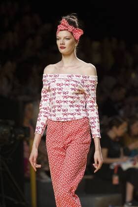 Sept. 18, 2015 - Madrid, Madrid, Spain - A model showcases designs by Agatha Ruiz de la Prada on the runway at the Agatha Ruiz de la Prada show during the Mercedes-Benz Fashion Week Madrid Spring Summer 2016 at Ifema on September 18, 2015 in Madrid, Spain. Madrid Spain  - ZUMAn230