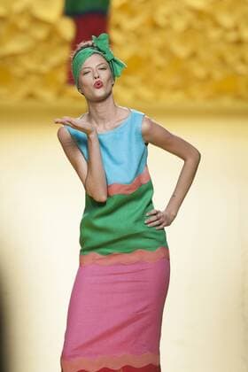 Sept. 18, 2015 - Madrid, Spain - A model showcases designs by Agatha Ruiz de la Prada on the runway at the Agatha Ruiz de la Prada show during the Mercedes-Benz Fashion Week Madrid Spring Summer 2016 at Ifema on September 18, 2015 in Madrid, Spain. Madrid Spain  - ZUMAn230