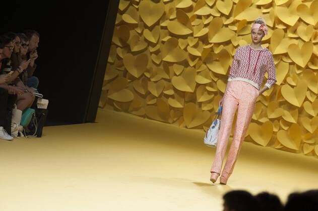 Sept. 18, 2015 - Madrid, Spain - A model showcases designs by Agatha Ruiz de la Prada on the runway at the Agatha Ruiz de la Prada show during the Mercedes-Benz Fashion Week Madrid Spring Summer 2016 at Ifema on September 18, 2015 in Madrid, Spain. Madrid Spain  - ZUMAn230