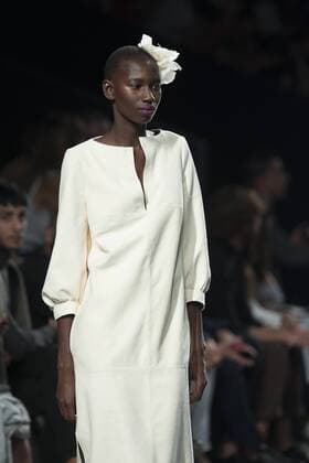 Sept. 18, 2015 - Madrid, Madrid, Spain - A model showcases designs by Duyos on the runway at the Duyos show during Mercedes-Benz Fashion Week Madrid Spring Summer 2016 at Ifema on September 18, 2015 in Madrid, Spain. Madrid Spain  - ZUMAn230