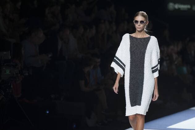 Sept. 18, 2015 - Madrid, Madrid, Spain - A model showcases designs by Devota & Lomba on the runway at the Ailanto show during Mercedes-Benz Fashion Week Madrid Spring Summer 2016 at Ifema on September 18, 2015 in Madrid, Spain. Madrid Spain  - ZUMAn230