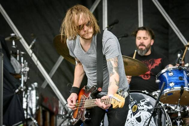 Sept. 18, 2015 - American emo band from Omaha, Nebraska, DESAPARECIDOS performed a sold out show at TURF Music Festival in Toronto. In picture: CONOR OBERST,.LANDON HEDGES,.MATT BAUM,.DENVER DALLEY,.IAN MCELROY - ZUMAm154