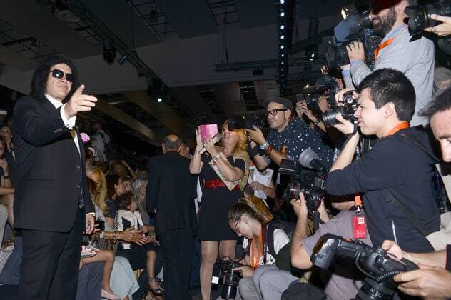 Gene Simmons (Kiss) bei der Francis Montesinos Fashion Show auf der Mercedes-Benz Fashion Week Madrid Spring Summer 2016. Madrid, 18.09.20156 Gene Simmons (Kiss) 