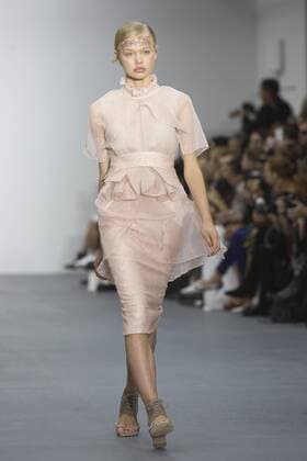 London, UK. 18 09 2015. London Fashion Week runway show of designer Bora Aksu at the BFC Show Space in Brewer Street. London Fashion Week, Bora Aksu, London, UK 