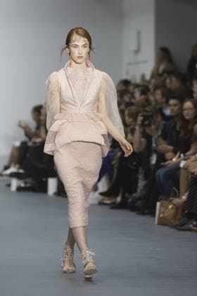 London, UK. 18 09 2015. London Fashion Week runway show of designer Bora Aksu at the BFC Show Space in Brewer Street. London Fashion Week, Bora Aksu, London, UK 
