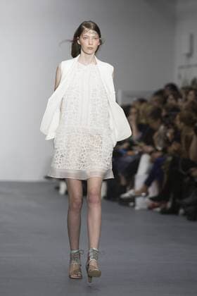 London, UK. 18 09 2015. London Fashion Week runway show of designer Bora Aksu at the BFC Show Space in Brewer Street. London Fashion Week, Bora Aksu, London, UK 