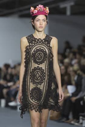London, UK. 18 09 2015. London Fashion Week runway show of designer Bora Aksu at the BFC Show Space in Brewer Street. London Fashion Week, Bora Aksu, London, UK 