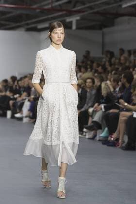 London, UK. 18 09 2015. London Fashion Week runway show of designer Bora Aksu at the BFC Show Space in Brewer Street. London Fashion Week, Bora Aksu, London, UK 