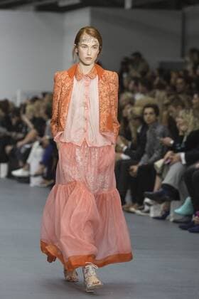 London, UK. 18 09 2015. London Fashion Week runway show of designer Bora Aksu at the BFC Show Space in Brewer Street. London Fashion Week, Bora Aksu, London, UK 