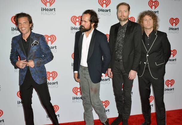 Las Vegas, Nevada, United States of America - Music group The Killers attend the 2015 iHeartRadio Music Festival on September 18, 2015 at MGM Grand Arena in Las Vegas, Nevada. Las Vegas United States of America - ZUMAt114