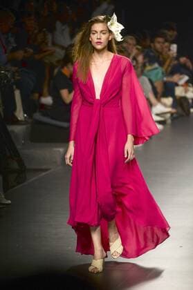 Model bei der Duyos Fashion Show auf der Mercedes-Benz Fashion Week Madrid Spring Summer 2016. Madrid, 18.09.2015 Duyos Model 
