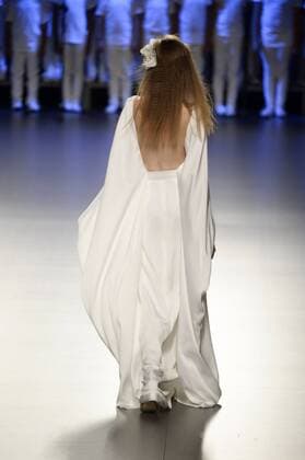 Model bei der Duyos Fashion Show auf der Mercedes-Benz Fashion Week Madrid Spring Summer 2016. Madrid, 18.09.2015 Duyos Model 