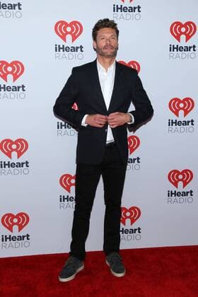 Ryan Seacrest arrives in the press room for the iHeartRadio Music Festival at the MGM Grand Hotel in Las Vegas, Nevada on September 18, 2015.  LAV20150918121 JAMESxATOA