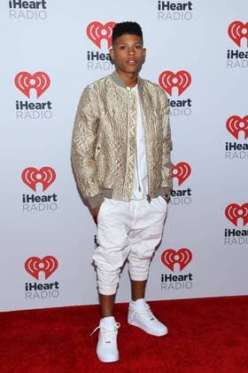 Bryshere Gray arrives in the press room for the iHeartRadio Music Festival at the MGM Grand Hotel in Las Vegas, Nevada on September 18, 2015.  LAV20150918059 JAMESxATOA