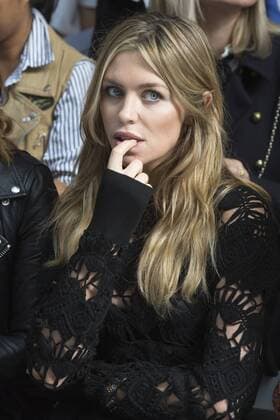 London, UK. 19 09 2015. Model Abbey Clancy attends the Sibling fashion show at London Fashion Week. London Fashion Week, Sibling, London, UK 