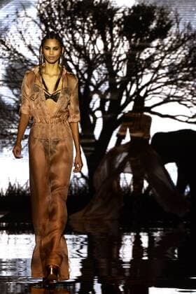 Model bei der Andres Sarda Fashion Show auf der Mercedes-Benz Fashion Week Madrid Spring Summer 2016. Madrid, 19.09.2015 Andres Sarda Model 