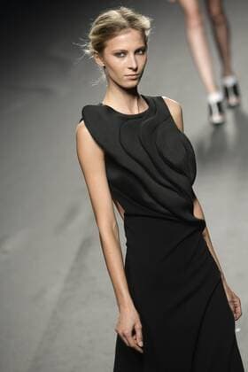 Model bei der Amaya Arzuaga Fashion Show auf der Mercedes-Benz Fashion Week Madrid Spring Summer 2016. Madrid, 19.09.2015 Amaya Arzuaga Model 