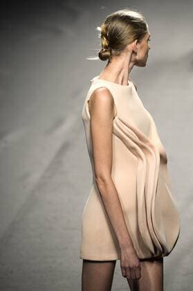 Model bei der Amaya Arzuaga Fashion Show auf der Mercedes-Benz Fashion Week Madrid Spring Summer 2016. Madrid, 19.09.2015 Amaya Arzuaga Model 
