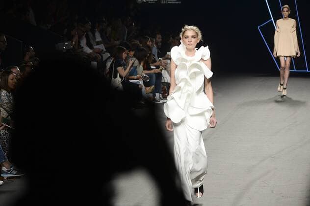 Models bei der Amaya Arzuaga Fashion Show auf der Mercedes-Benz Fashion Week Madrid Spring Summer 2016. Madrid, 19.09.2015 Amaya Arzuaga Models 