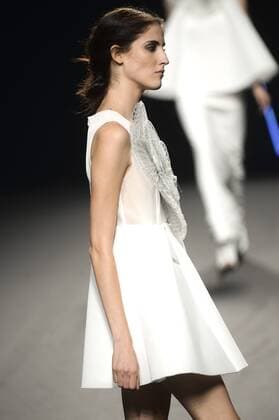 Model bei der Amaya Arzuaga Fashion Show auf der Mercedes-Benz Fashion Week Madrid Spring Summer 2016. Madrid, 19.09.2015 Amaya Arzuaga Model 
