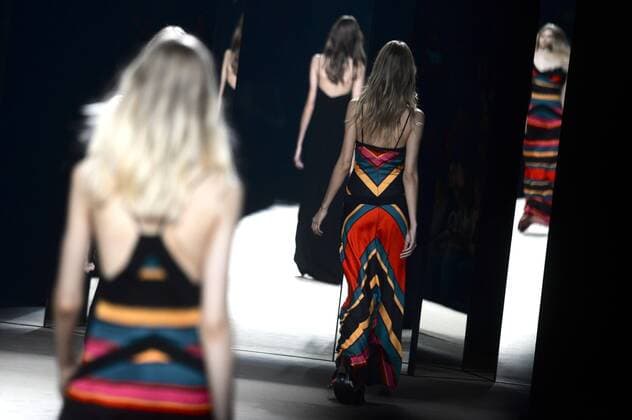 Models bei der Juanjo Oliva Fashion Show auf der Mercedes-Benz Fashion Week Madrid Spring Summer 2016. Madrid, 19.09.2015 Juanjo Oliva Models 