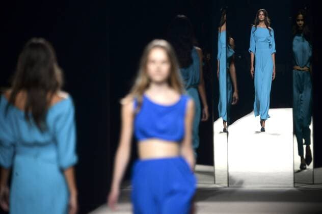 Models bei der Juanjo Oliva Fashion Show auf der Mercedes-Benz Fashion Week Madrid Spring Summer 2016. Madrid, 19.09.2015 Juanjo Oliva Models 