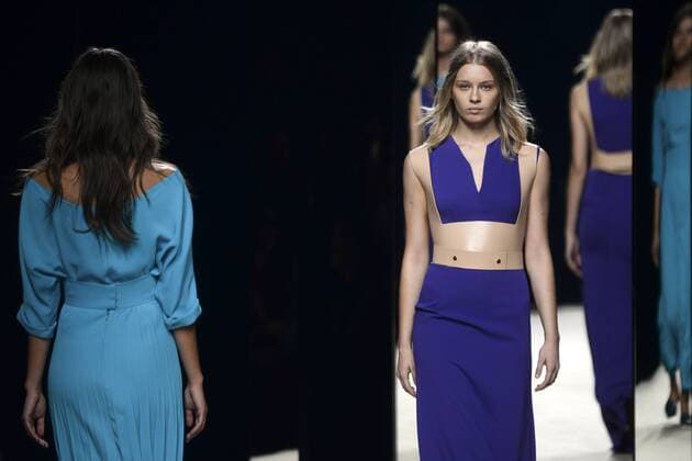 Models bei der Juanjo Oliva Fashion Show auf der Mercedes-Benz Fashion Week Madrid Spring Summer 2016. Madrid, 19.09.2015 Juanjo Oliva Models 