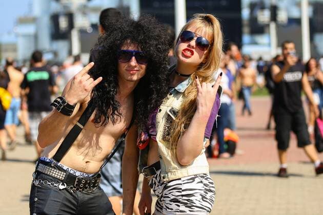 RIO DE JANEIRO, Brazil - 09 19 2015: ROCK IN RIO 2015 - Public during Rock in Rio 2015.  Andr?xHorta