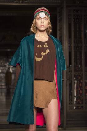 London, UK. 19 09 2015. Runway show of designer Maral Yazarloo for Maral - House of Middle East and Asia at Fashion Scout during London Fashion Week. London Fashion Week, Maral at Fashion Scout, London, UK 
