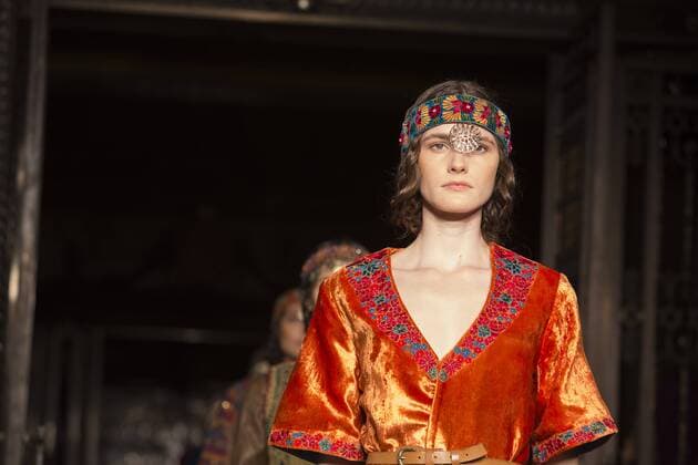 London, UK. 19 09 2015. Runway show of designer Maral Yazarloo for Maral - House of Middle East and Asia at Fashion Scout during London Fashion Week. London Fashion Week, Maral at Fashion Scout, London, UK 