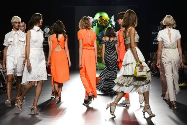 Models bei der Ana Locking Fashion Show auf der Mercedes-Benz Fashion Week Madrid Spring Summer 2016. Madrid, 19.09.2015 Ana Locking Models 